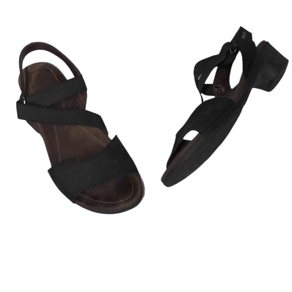 Mephisto Black Priska Sandals Nubuck Leather Strappy – Size 41